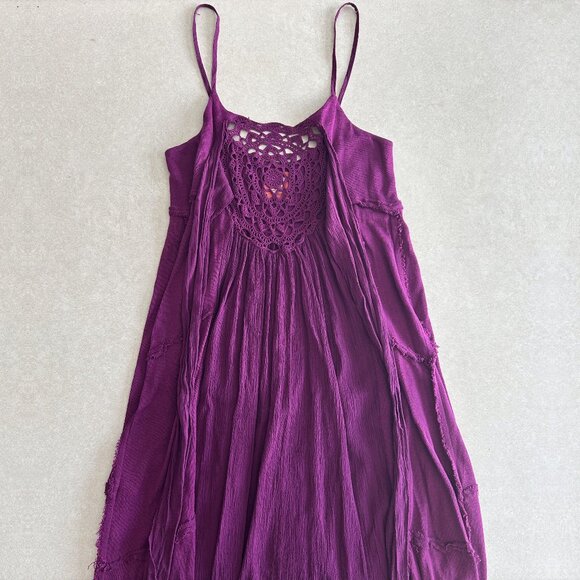 RARE Free People Spanish Dancer Dress in Fuschia ASO Gabriella Montez - Picture 7 of 12